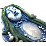 Ceramic Goddess with Rainbow Moonstone Wall Art 26